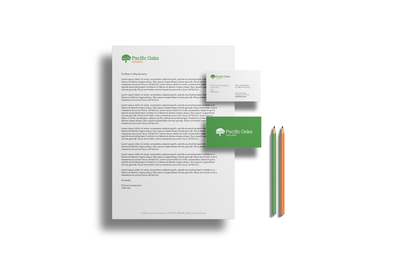 Pacific Oaks Logo Refresh Mockup