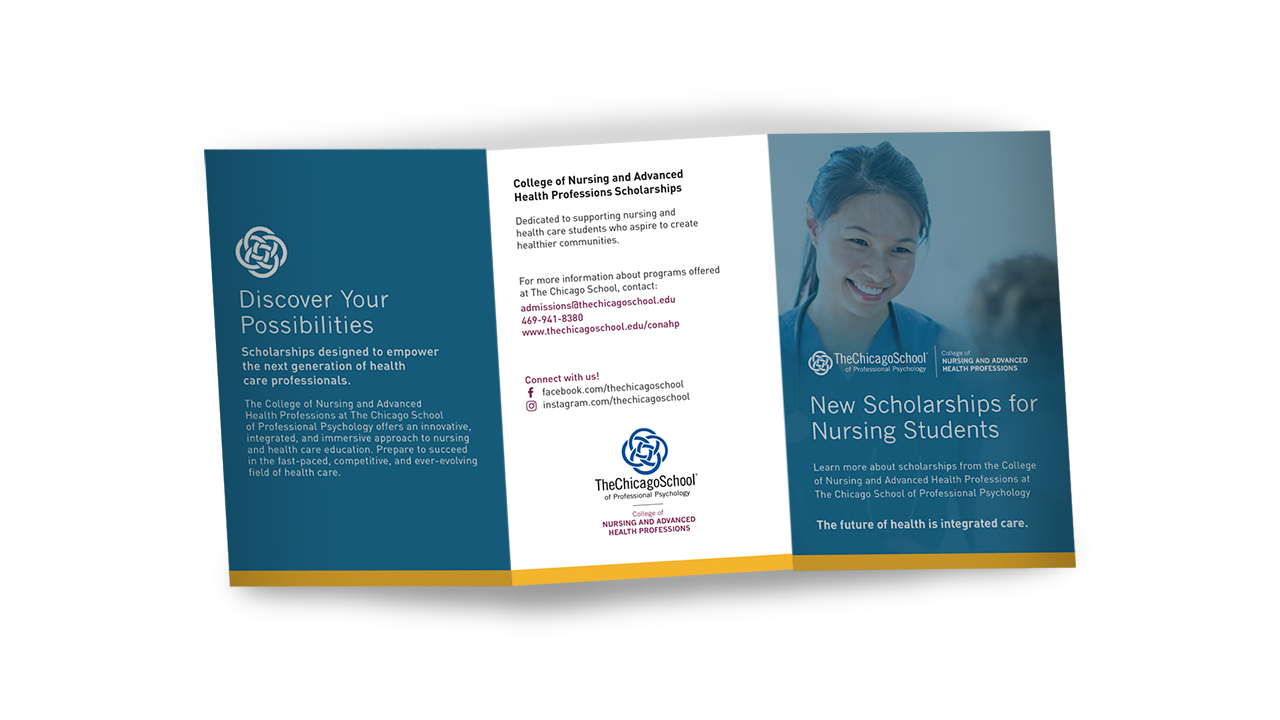 College of Nursing and Health Professions Scholarship Brochure