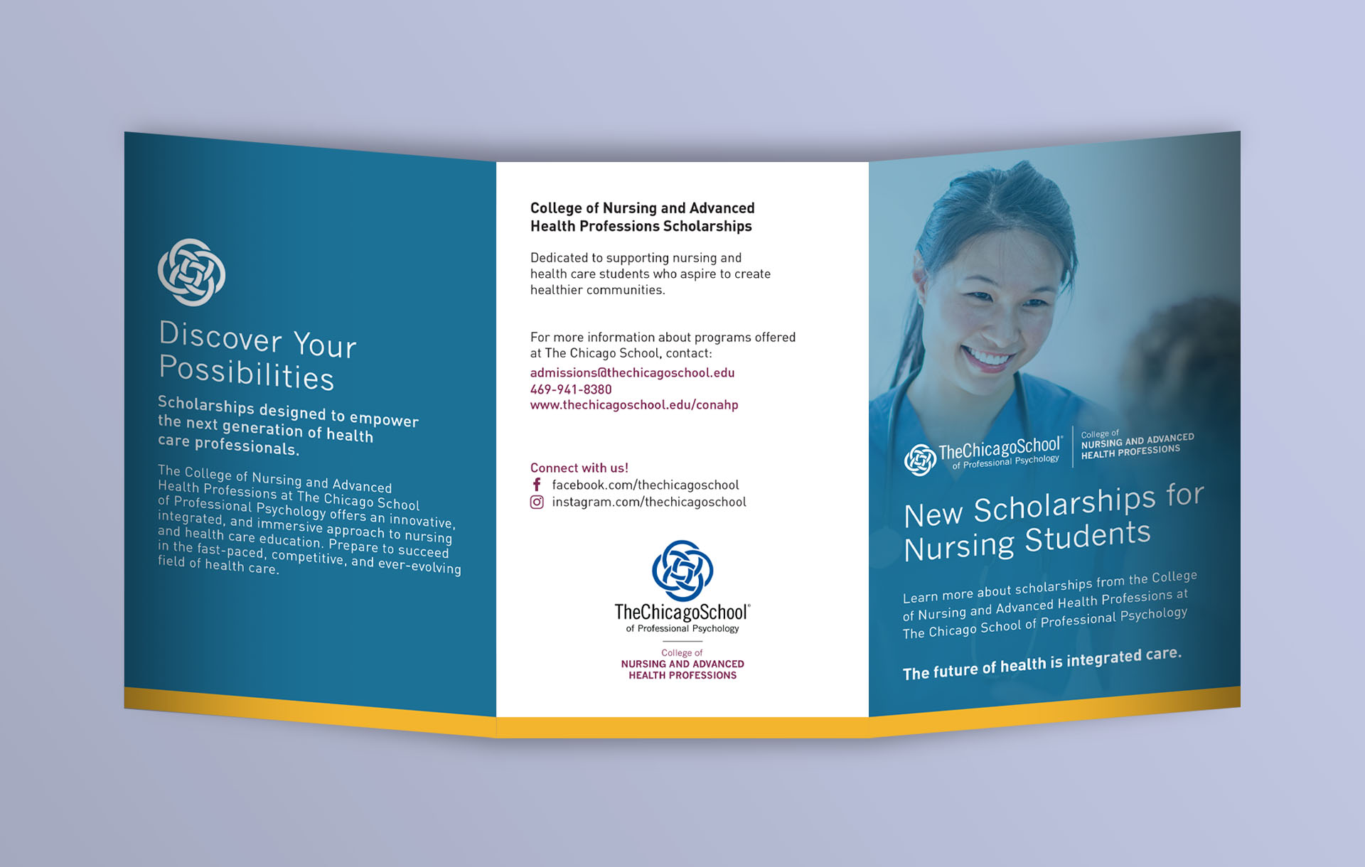 Front of CONAHP Scholarship Brochure