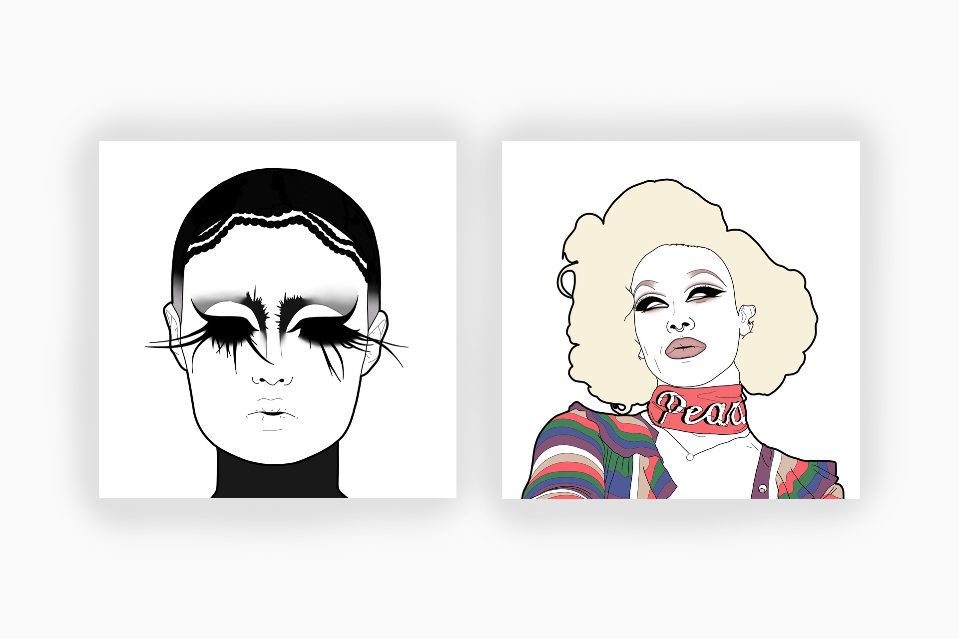 2 Drag Queen Portraits