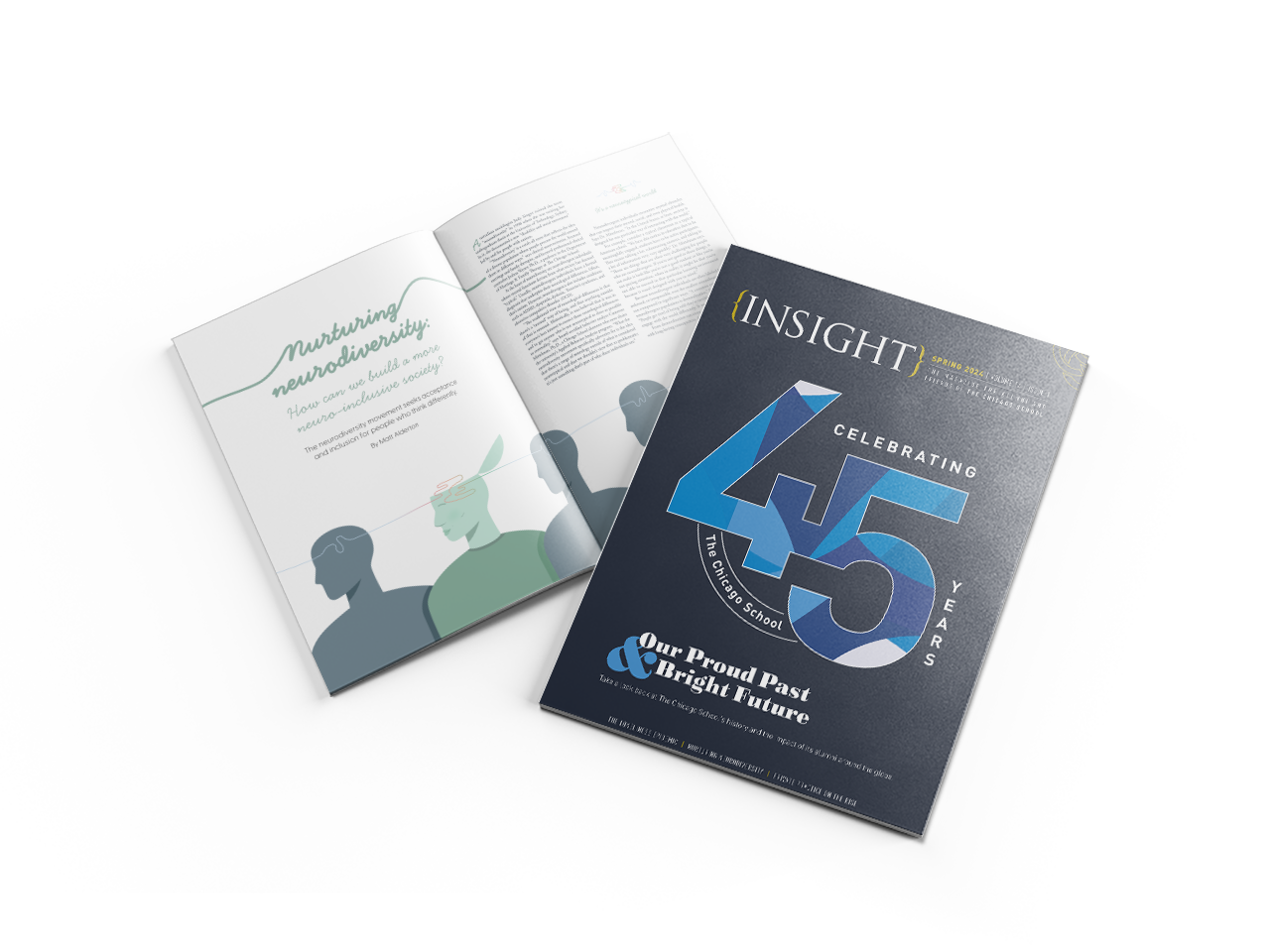 Mockup of INSIGHT Magazine Spring 2024