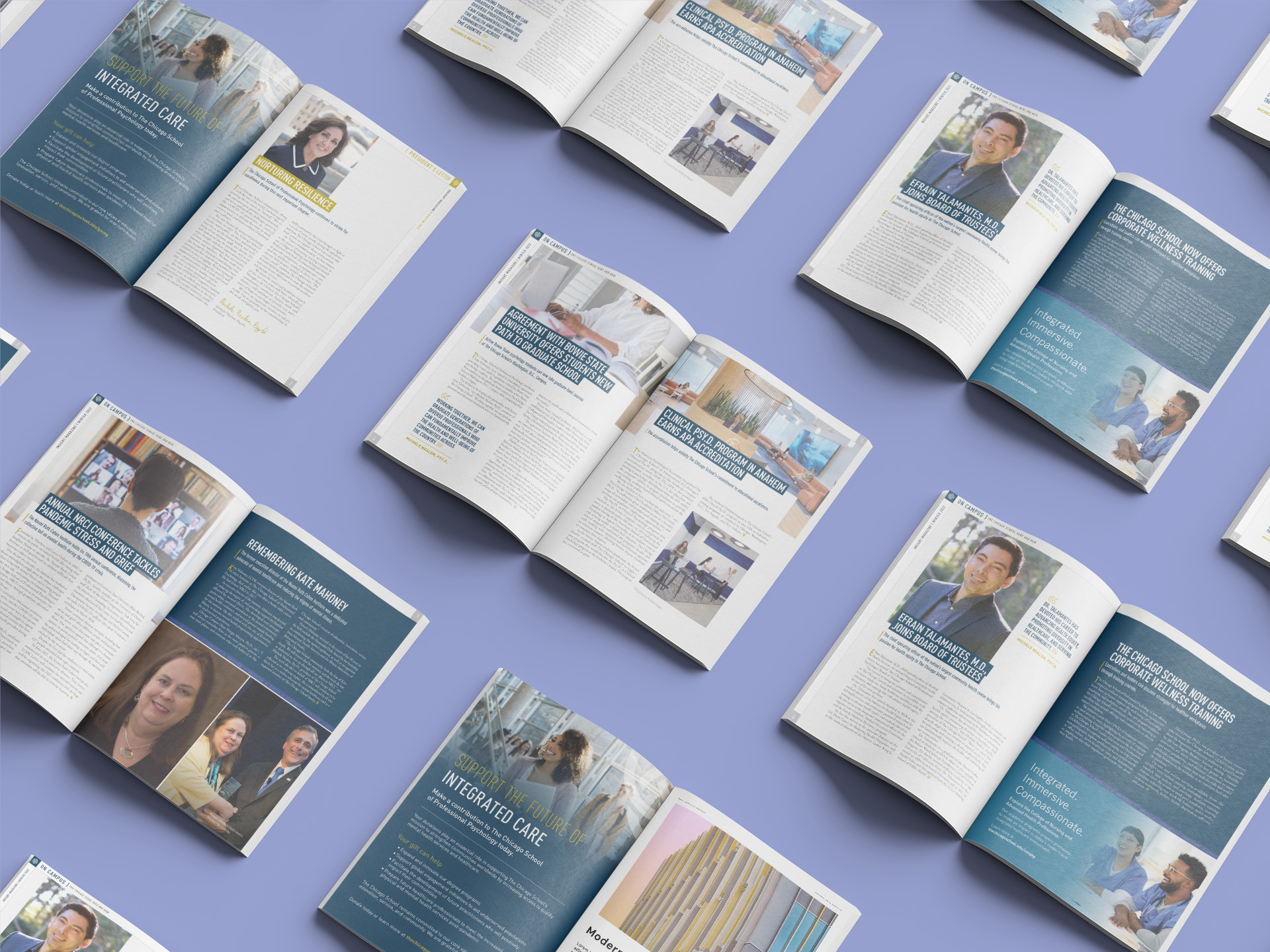 TCSPP INSIGHT Magazine Front of Book spreads