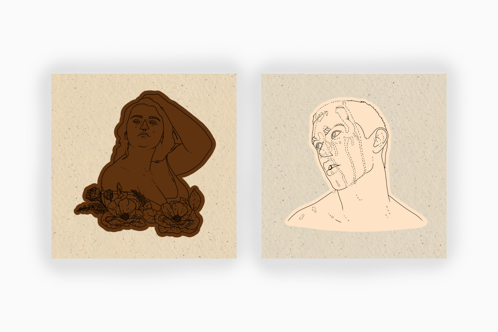  2 Linework Portraits