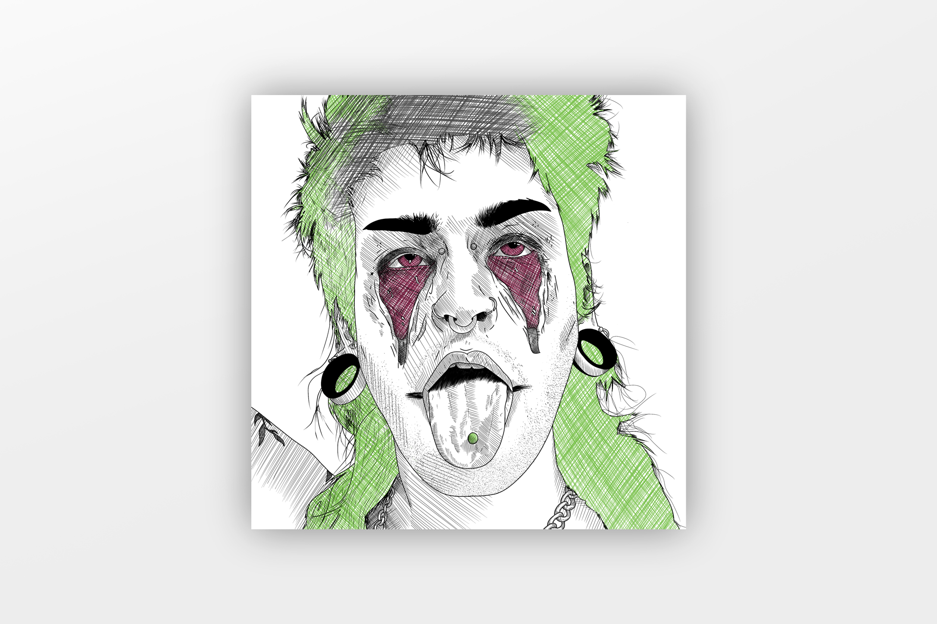 Molar Decay Digital Portrait