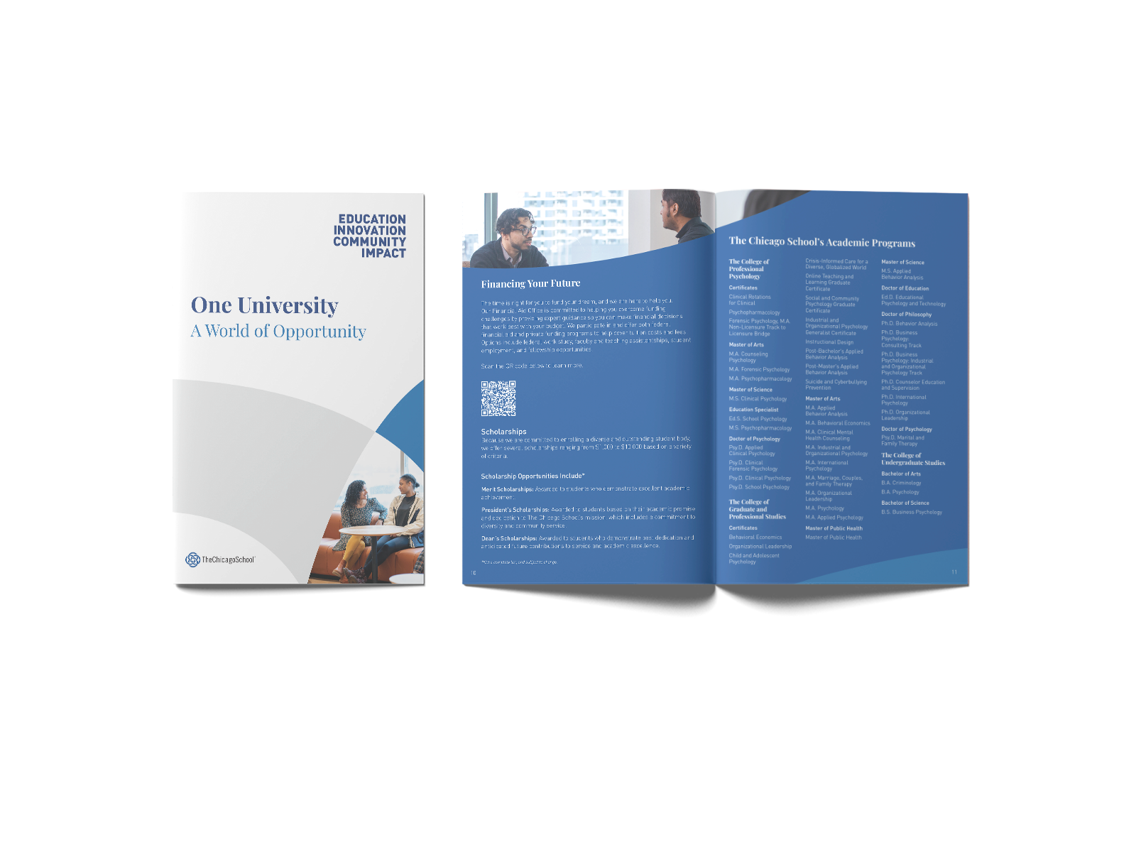 Mockup of the Chicago School Rebranded Brand Book