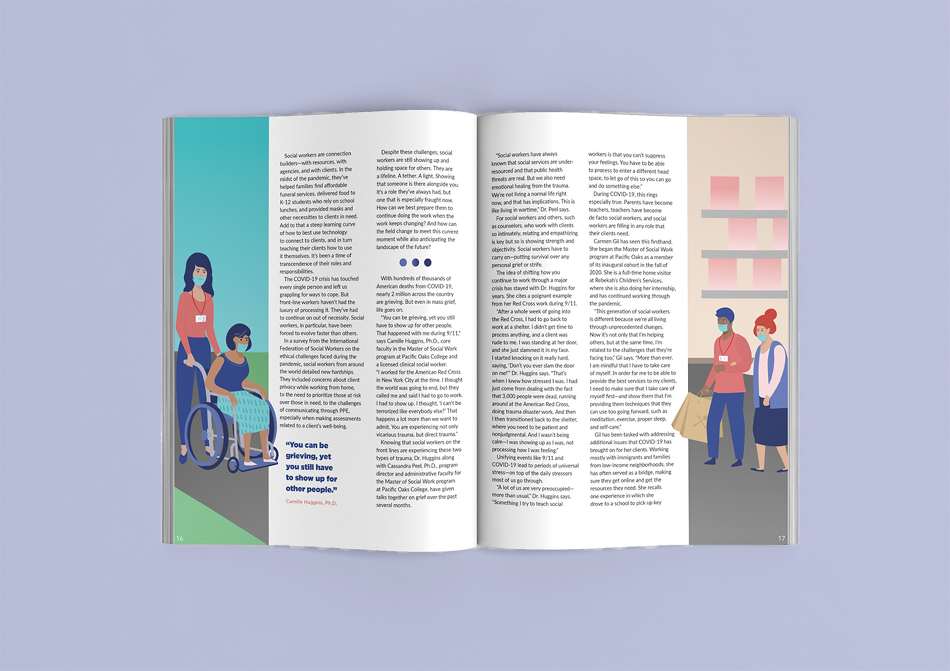 Pacific Oaks Voices Magazine Summer 2021 Cover Story First Spread