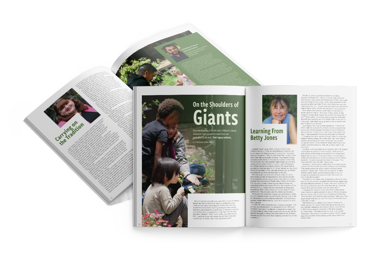 Voices Summer 2023 On the Shoulders of Giants Spread Mockup